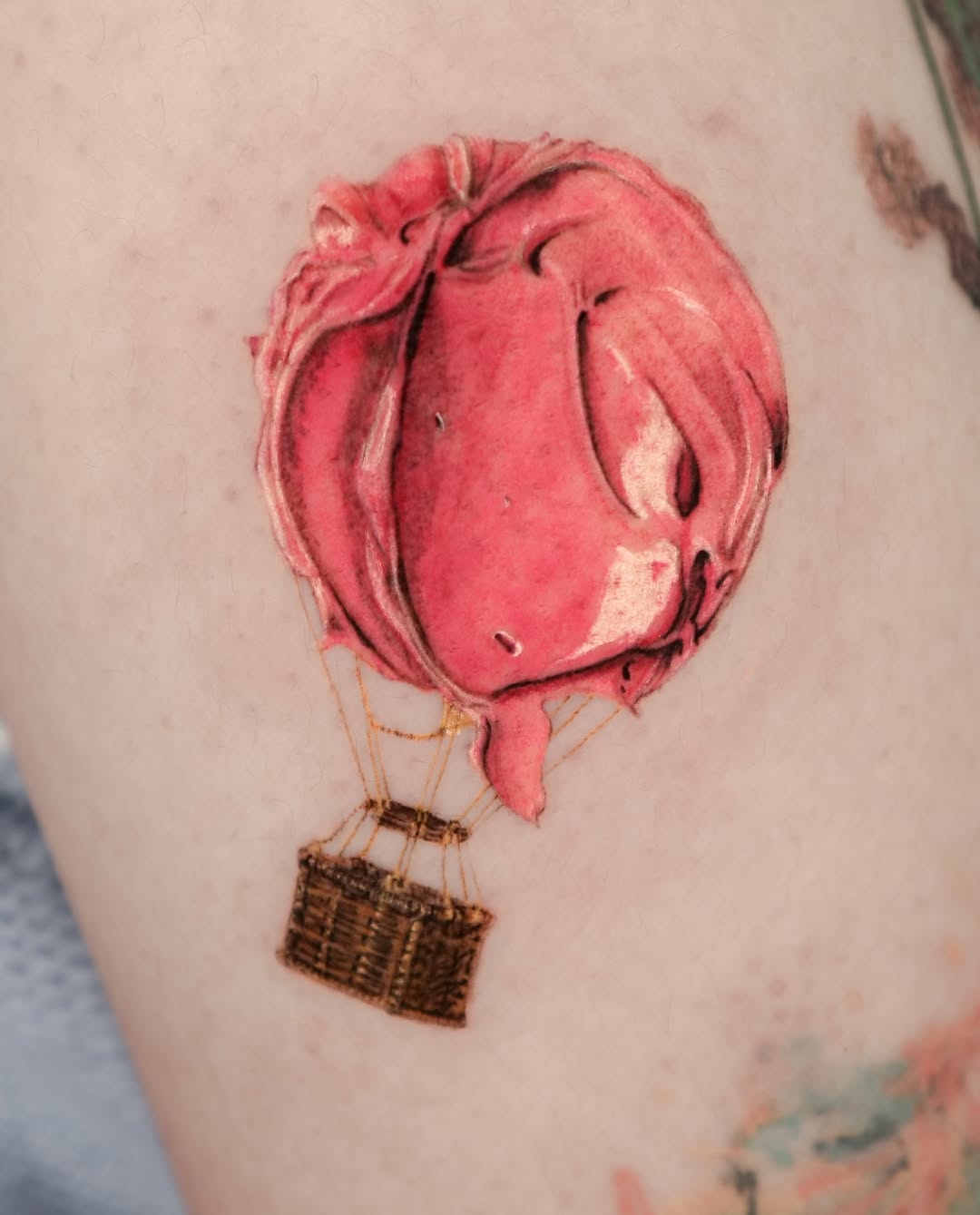 Tattoo by @greeni_tattoo — realism, watercolor