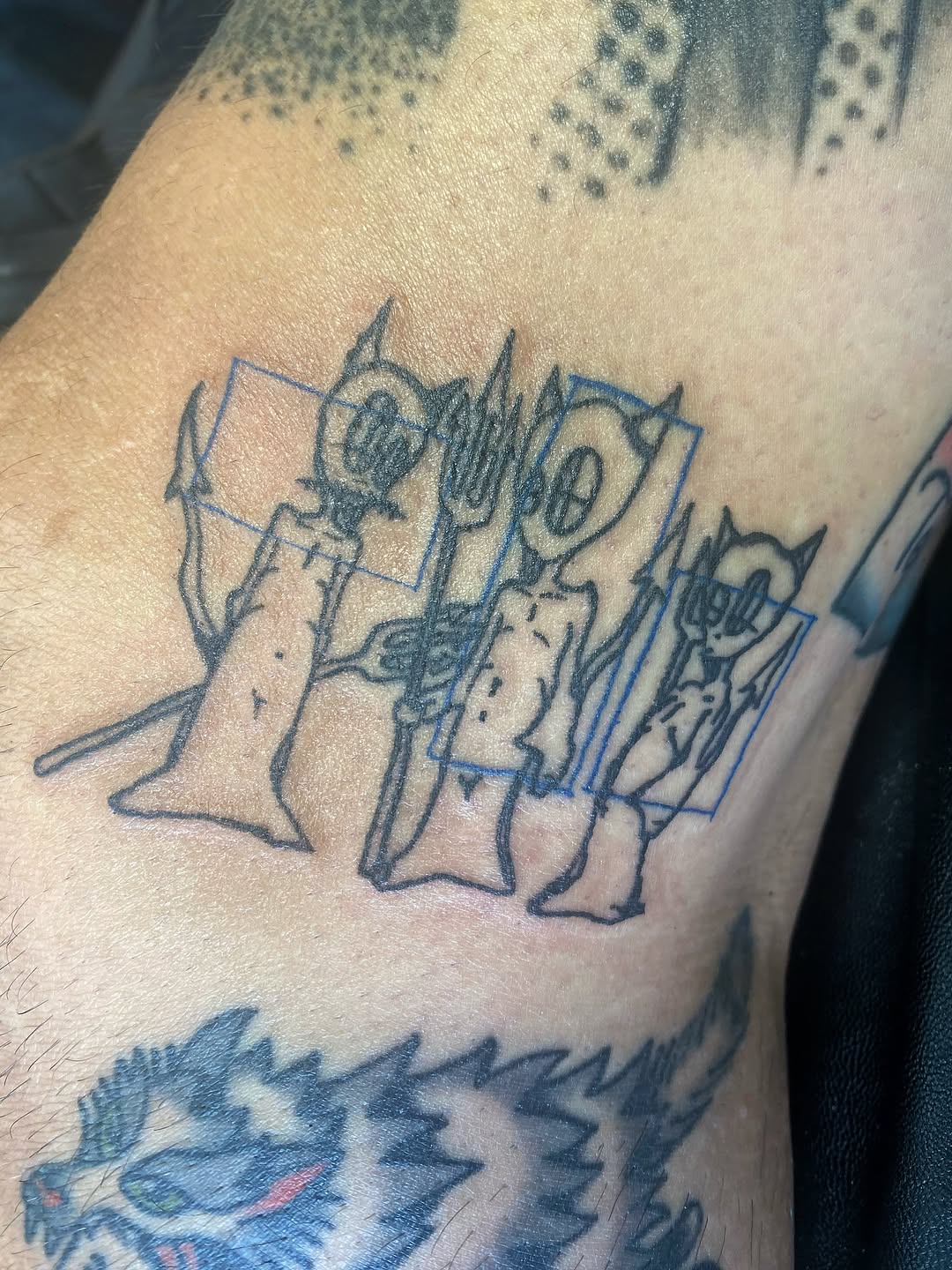 Tattoo by @menacemineure.tattoos — ignorant, sketch