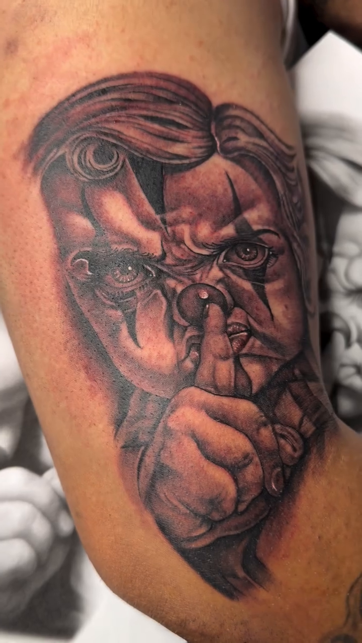 Tattoo by @tattoosbymyles — black_and_grey, realism