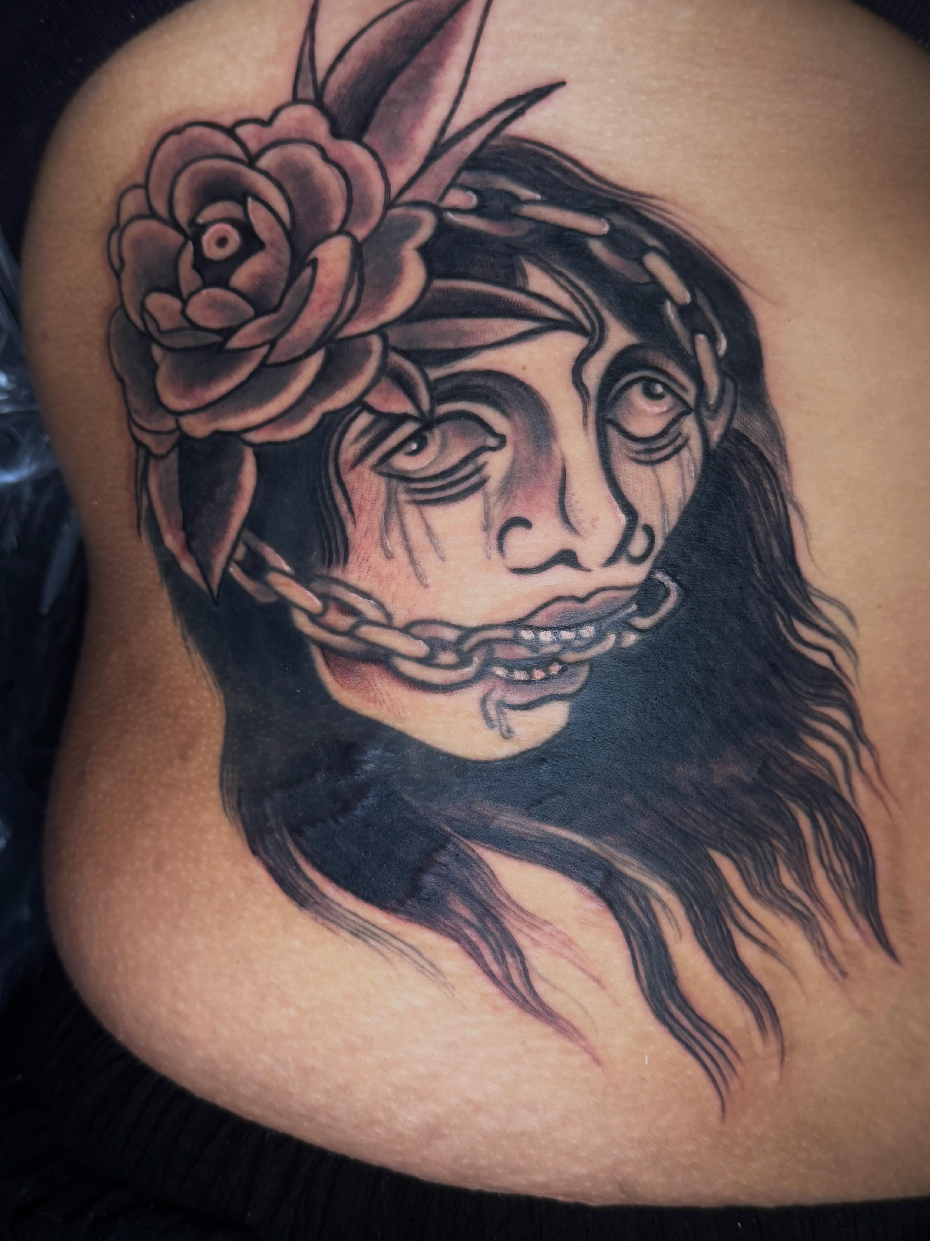 Tattoo by @noapologiestattoo — dark_realism