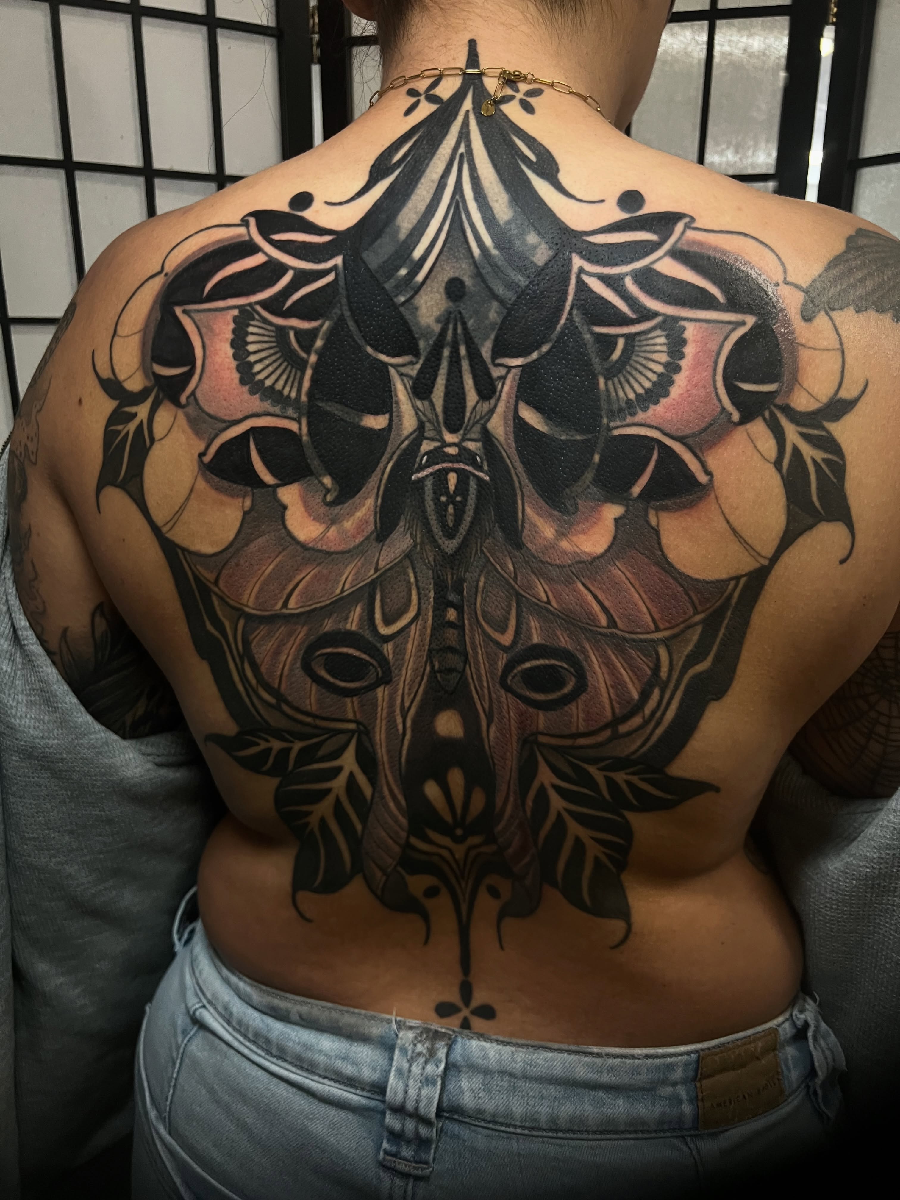Tattoo by @rennietattoo — black_and_grey, geometric