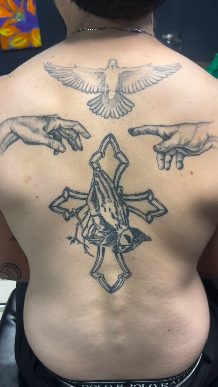 Tattoo by @sakurastabs — black_and_grey, realism