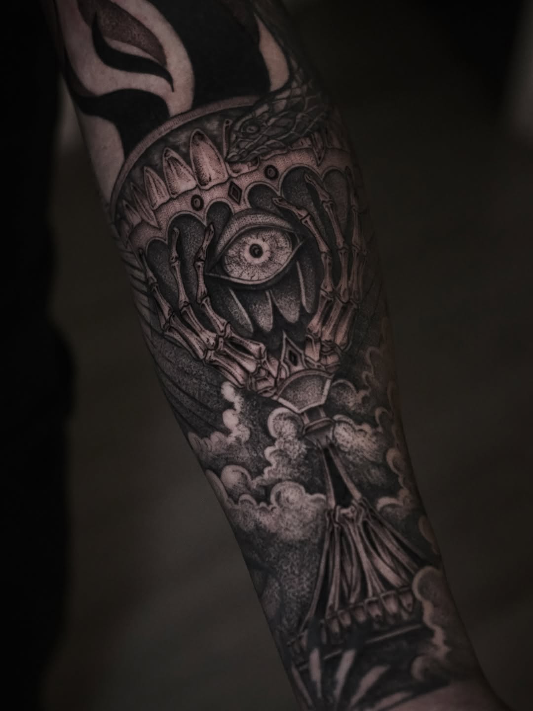 Tattoo by @tattooxklo โ black_and_grey, realism