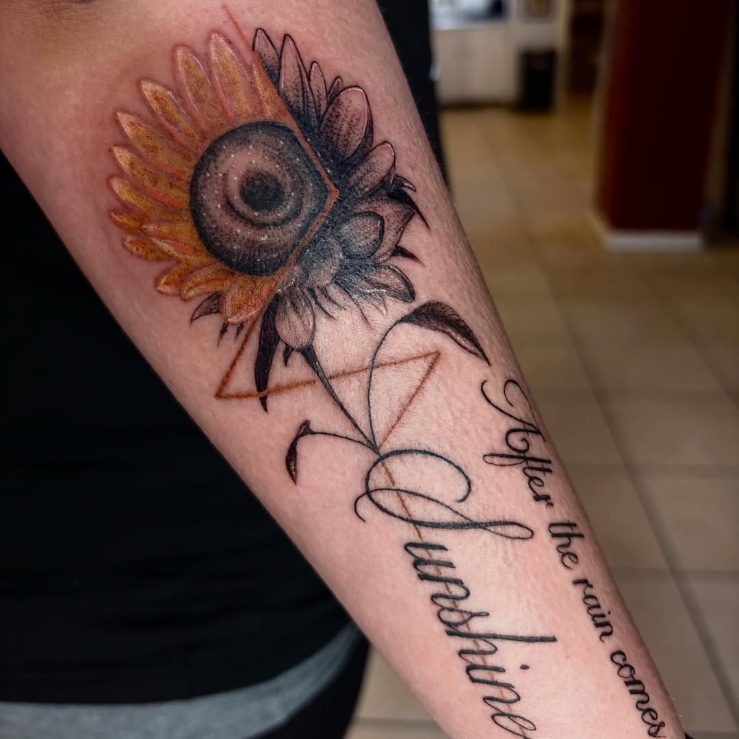 Tattoo by @gloomberrytattoos โ realism, lettering_script