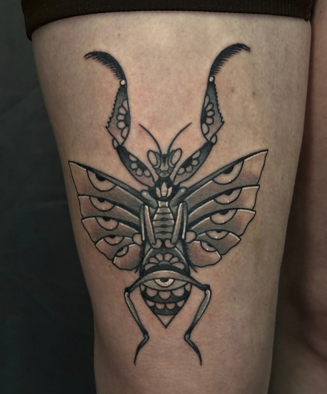 Tattoo by @suda.tattoos — black_and_grey, neo_traditional