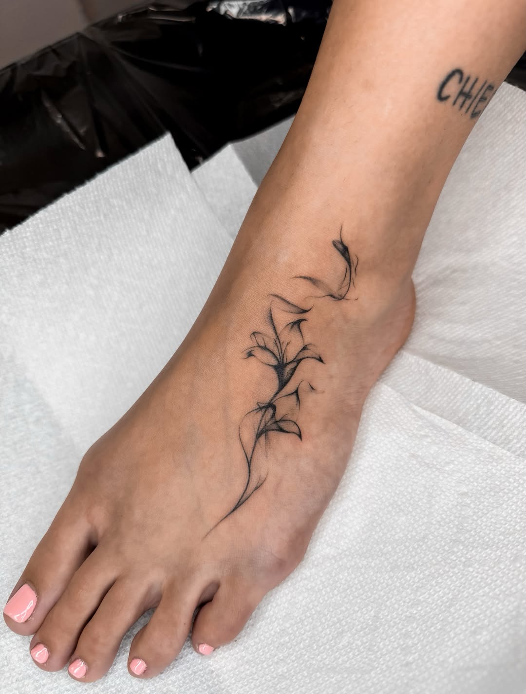 Tattoo by @ryleecooktattoo — fine_line, black_and_grey