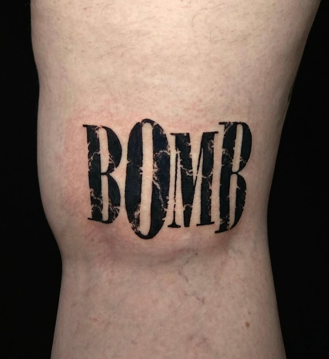 Tattoo by @pearthebeartattoo โ lettering_script, blackwork