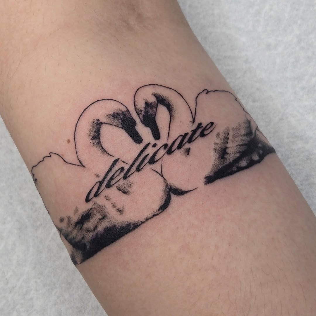 Tattoo by @carshark__ — lettering_script, black_and_grey