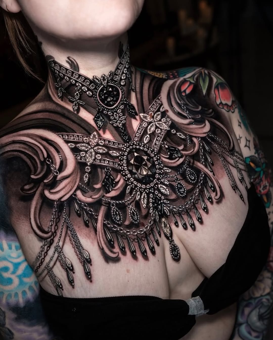 Tattoo by @amberstrangetattoos โ black_and_grey, realism
