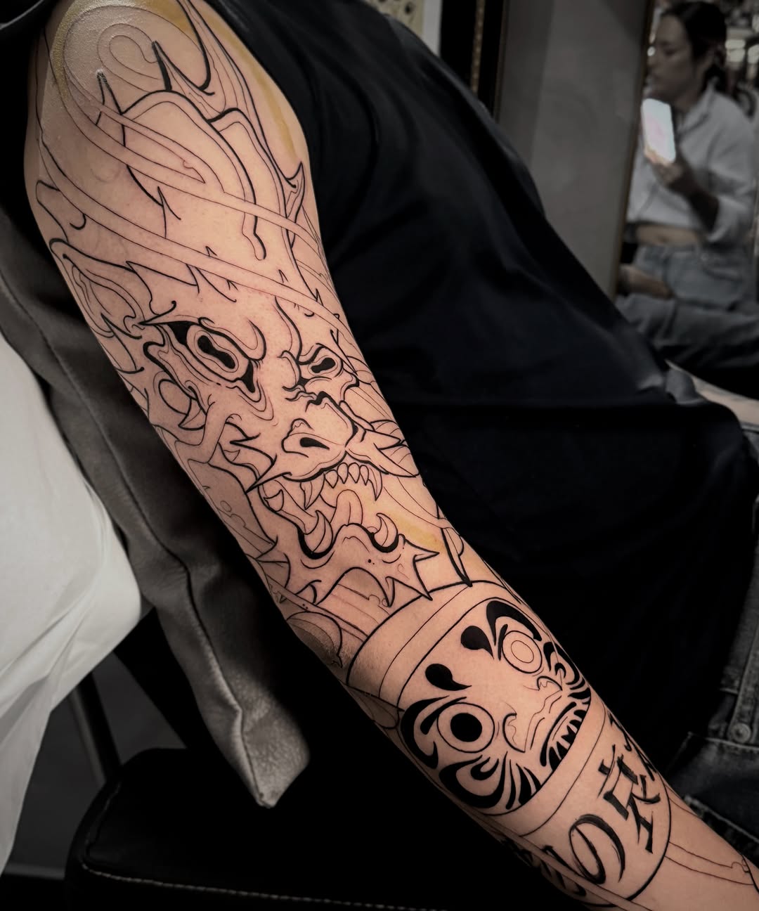 Tattoo by @tivengomez — black_and_grey