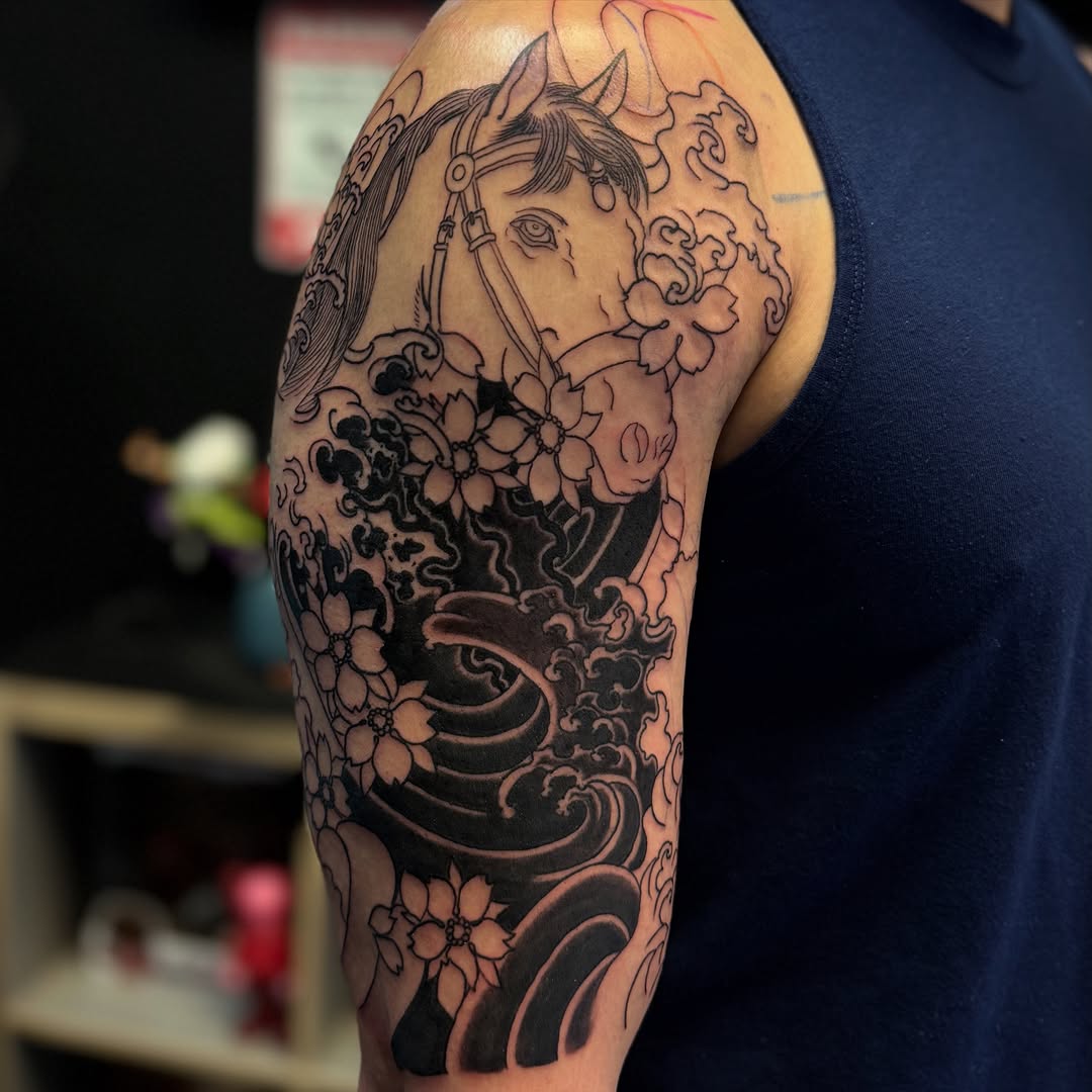 Tattoo by @horimu_tatto_zack — japanese_irezumi, black_and_grey