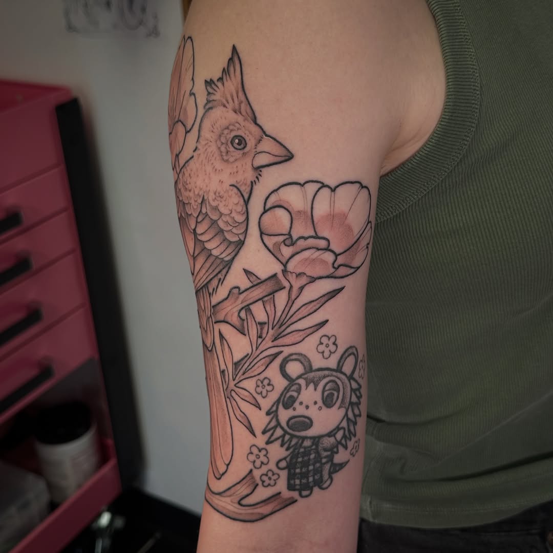 Tattoo by @thetattoolizard — realism, black_and_grey