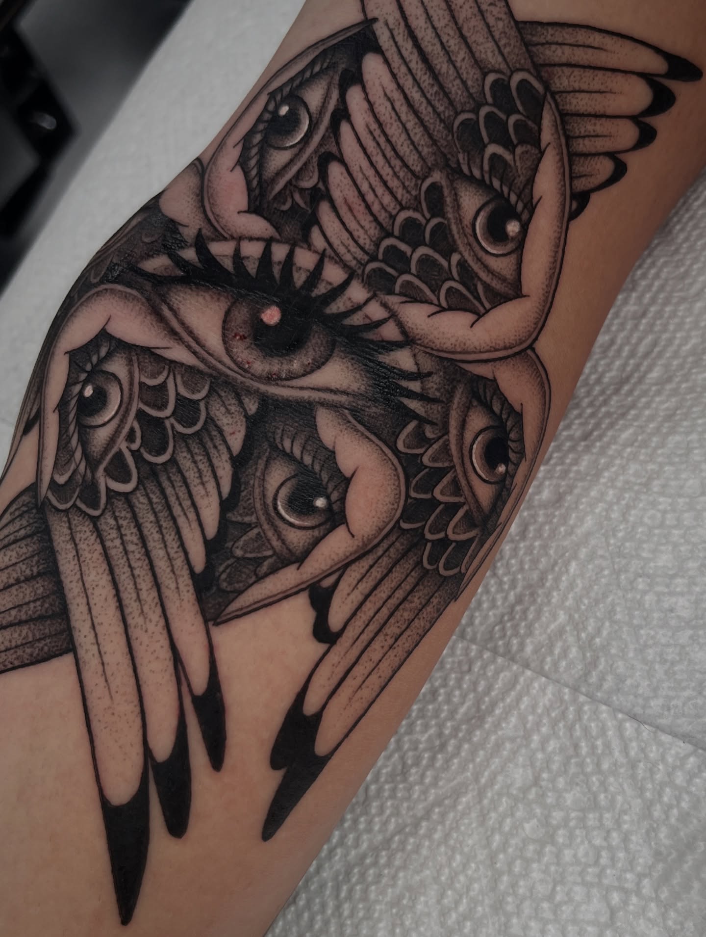 Tattoo by @tattoosbyjordanhunt — black_and_grey, dark_realism