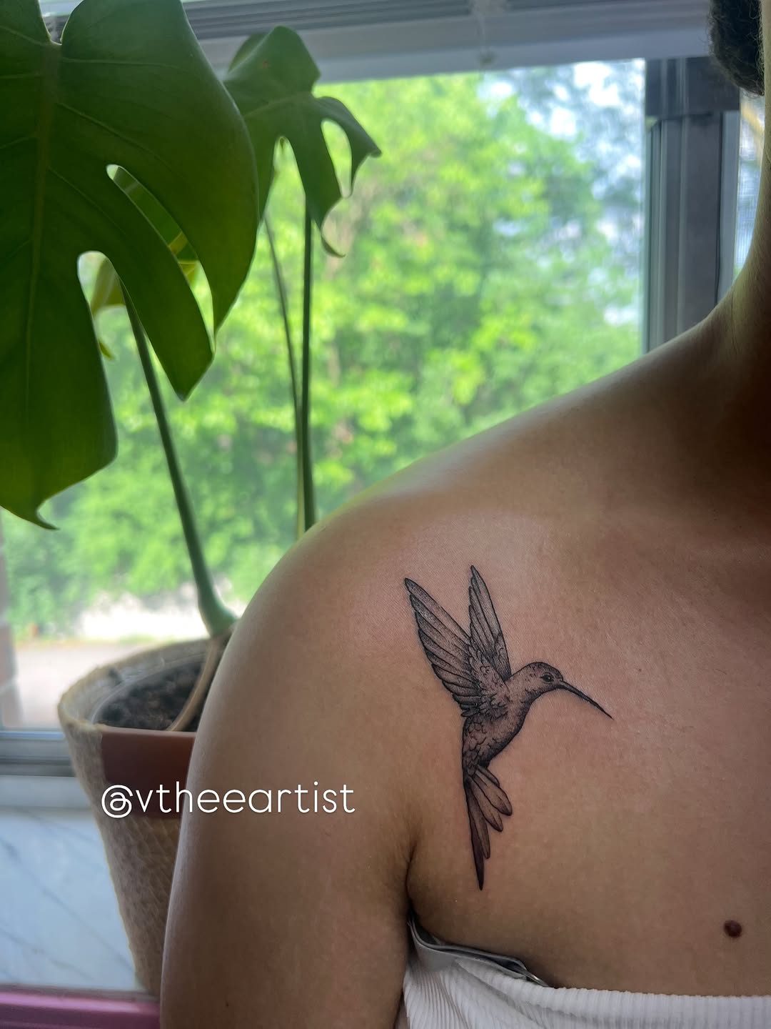 Tattoo by @vtheeartist — fine_line, black_and_grey