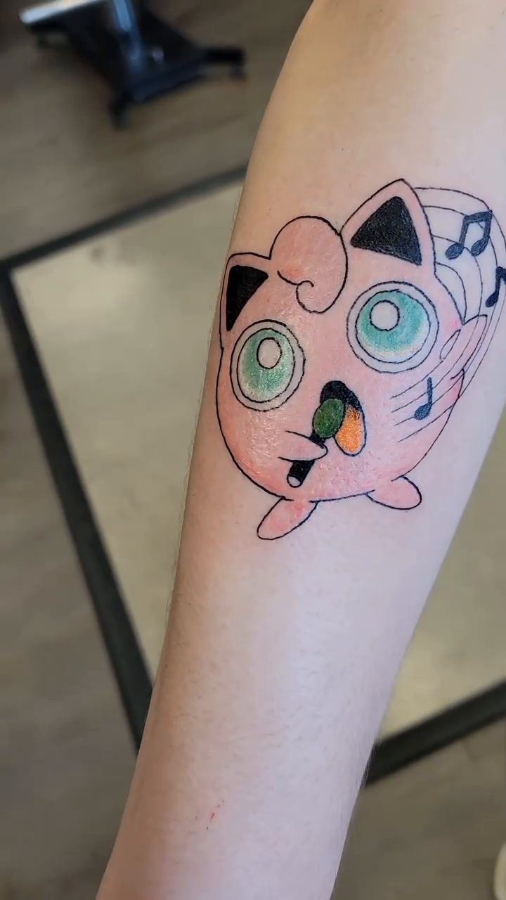 Tattoo by @cryingwoof — anime
