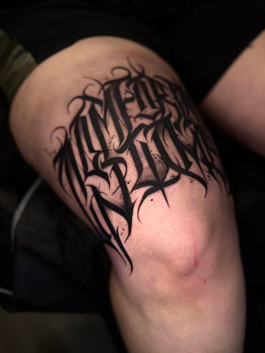 Tattoo by @wiseroner — lettering_script