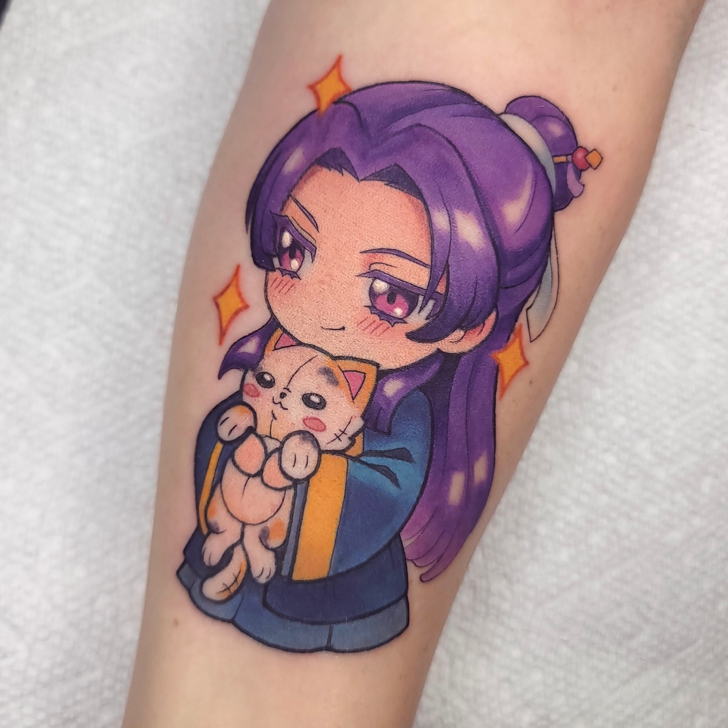 Tattoo by @scarpo — anime
