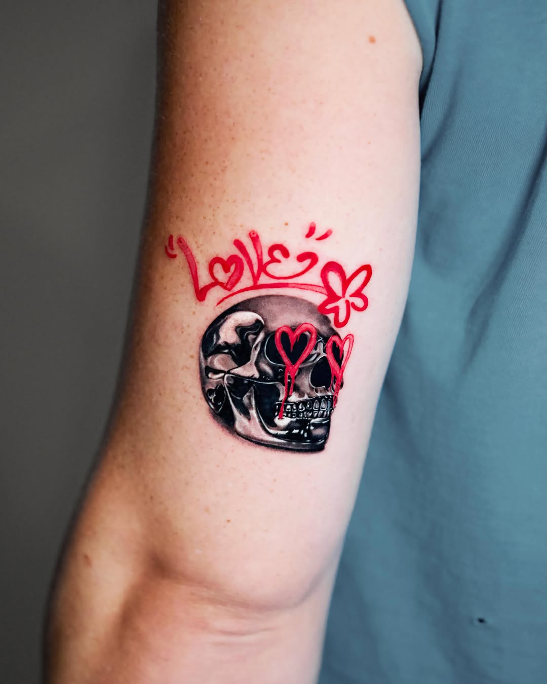 Tattoo by @tattooist_yeye — realism, lettering_script