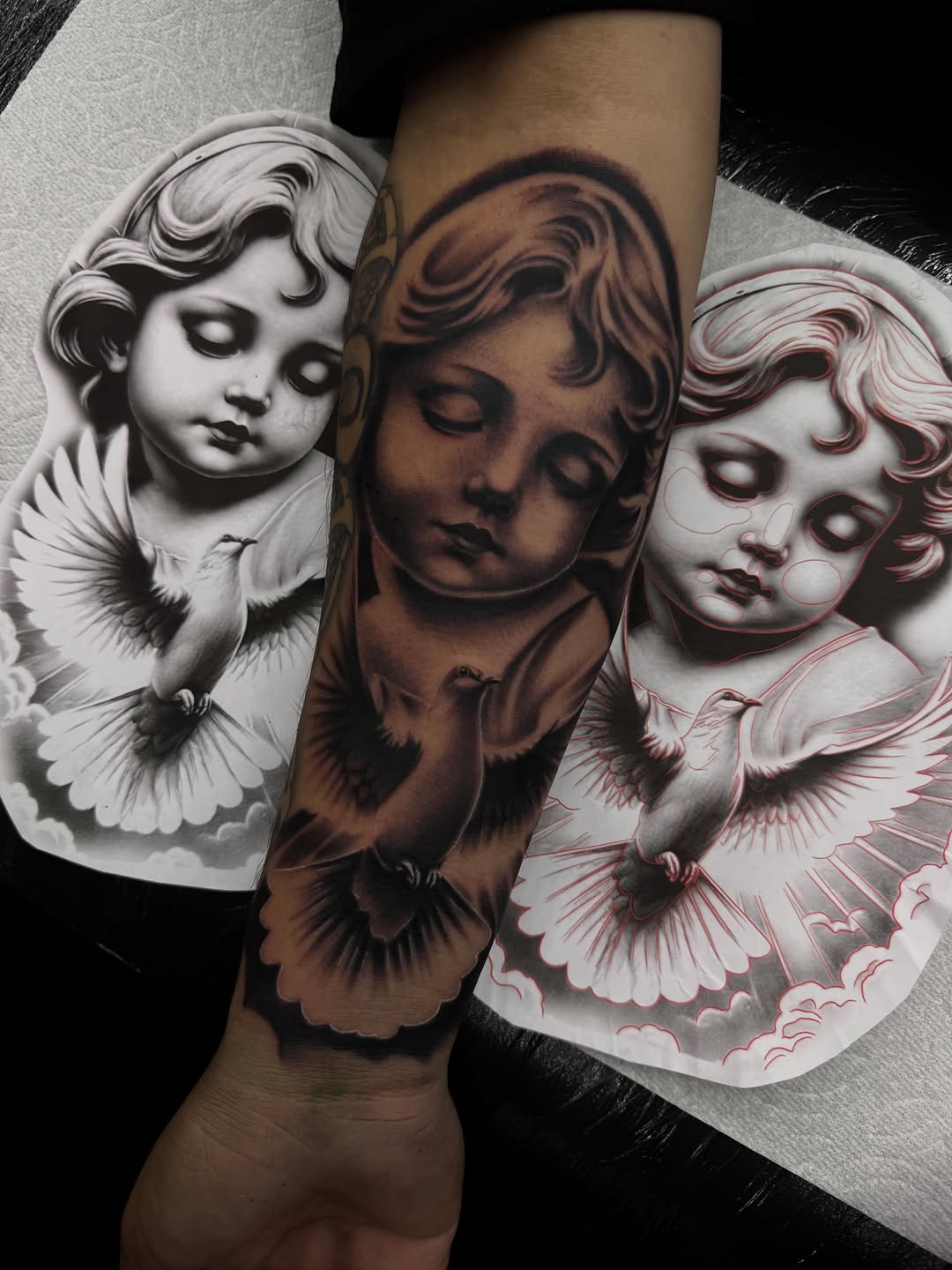 Tattoo by @alex_tatts760 — realism, black_and_grey