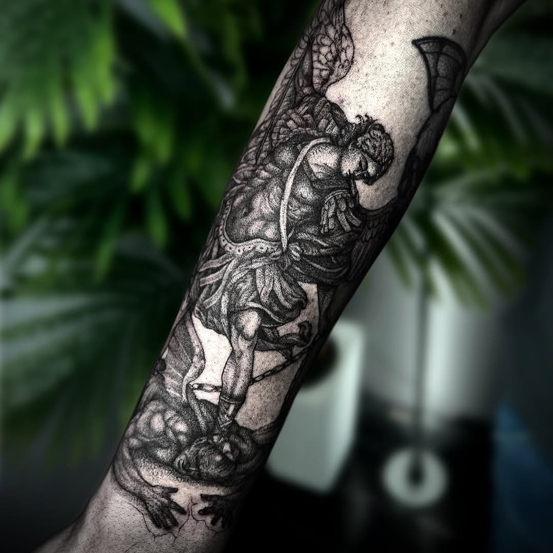 Tattoo by @jaredxhughes — realism, black_and_grey