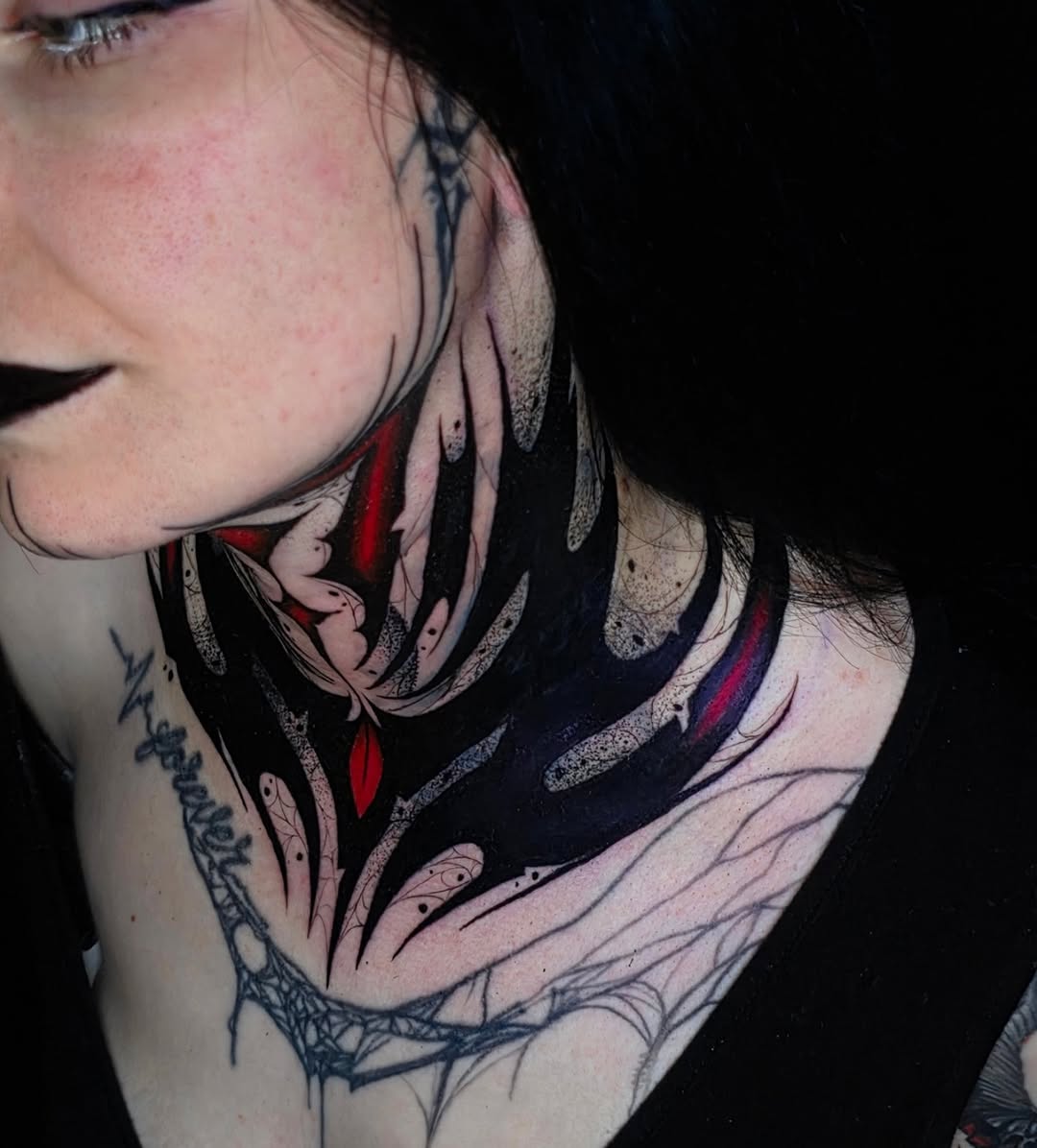 Tattoo by @kelseylorrae β blackwork, trash_polka
