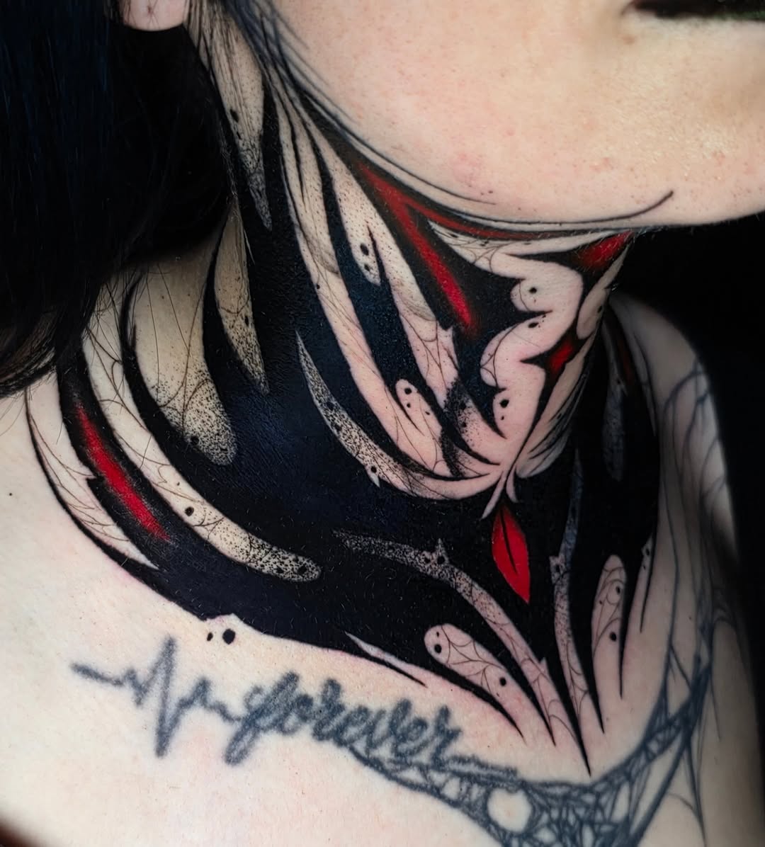 Tattoo by @kelseylorrae β blackwork, trash_polka
