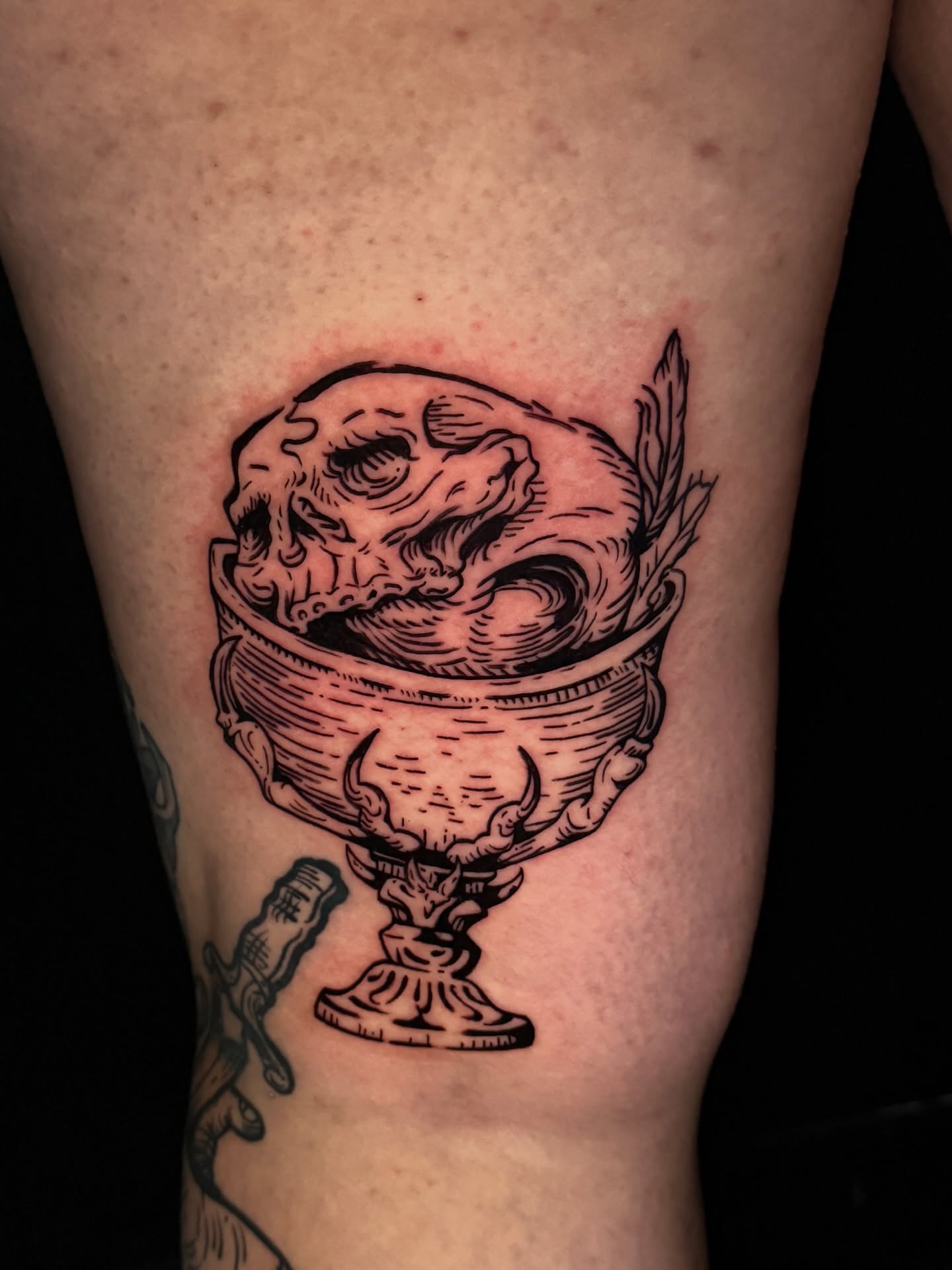 Tattoo by @sierrce — black_and_grey