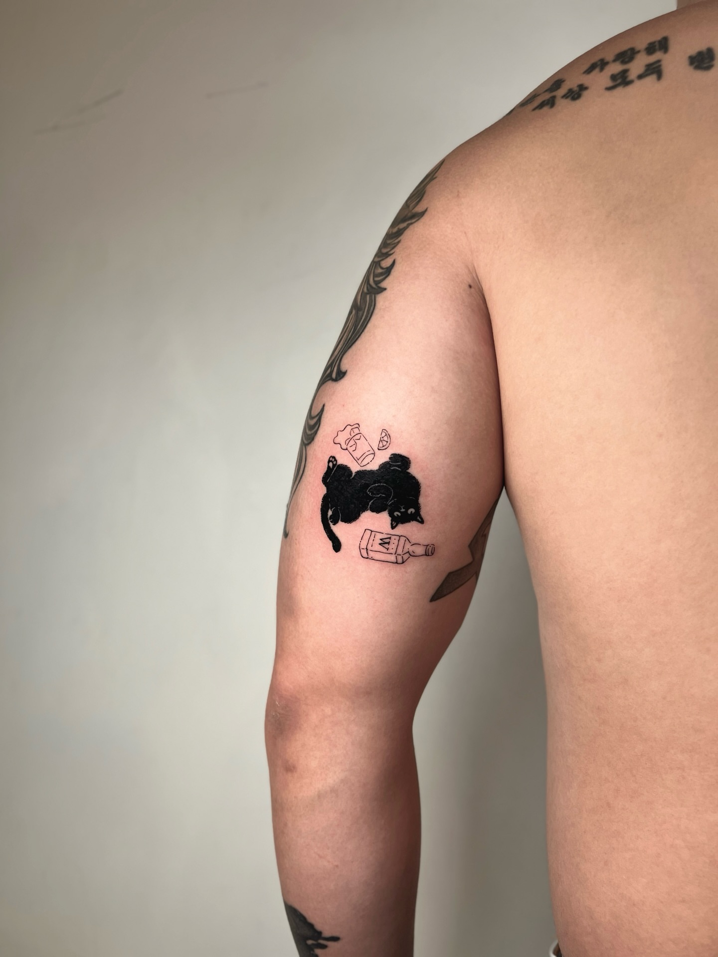 Tattoo by @555museum — black_and_grey