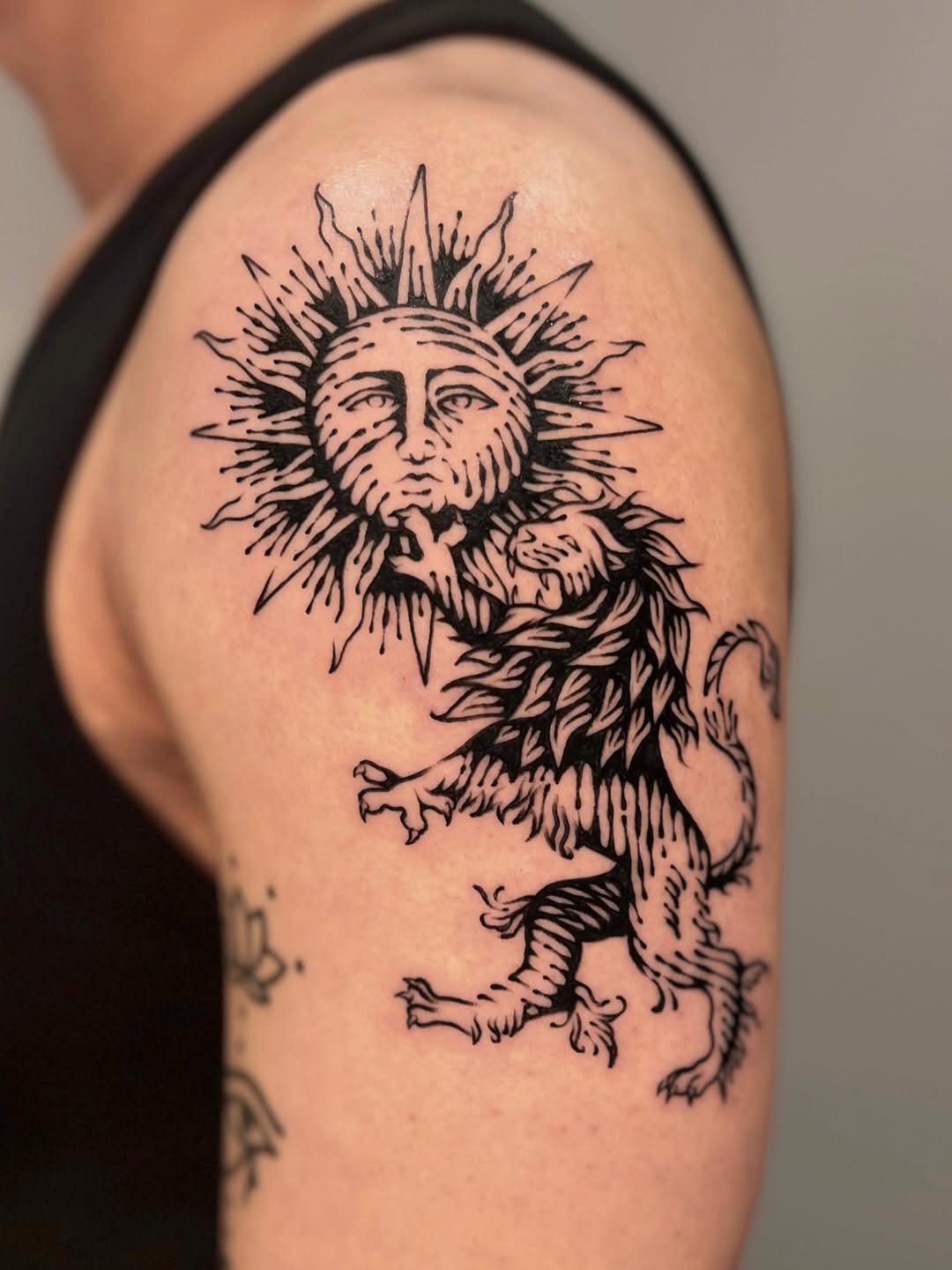 Tattoo by @wonny_wood — blackwork, illustrative