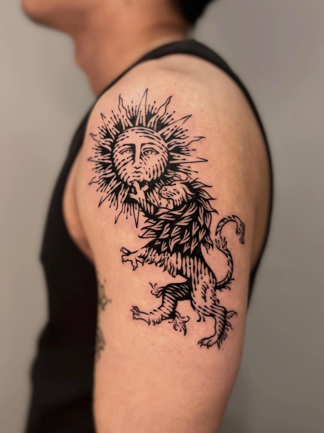 Tattoo by @wonny_wood — blackwork