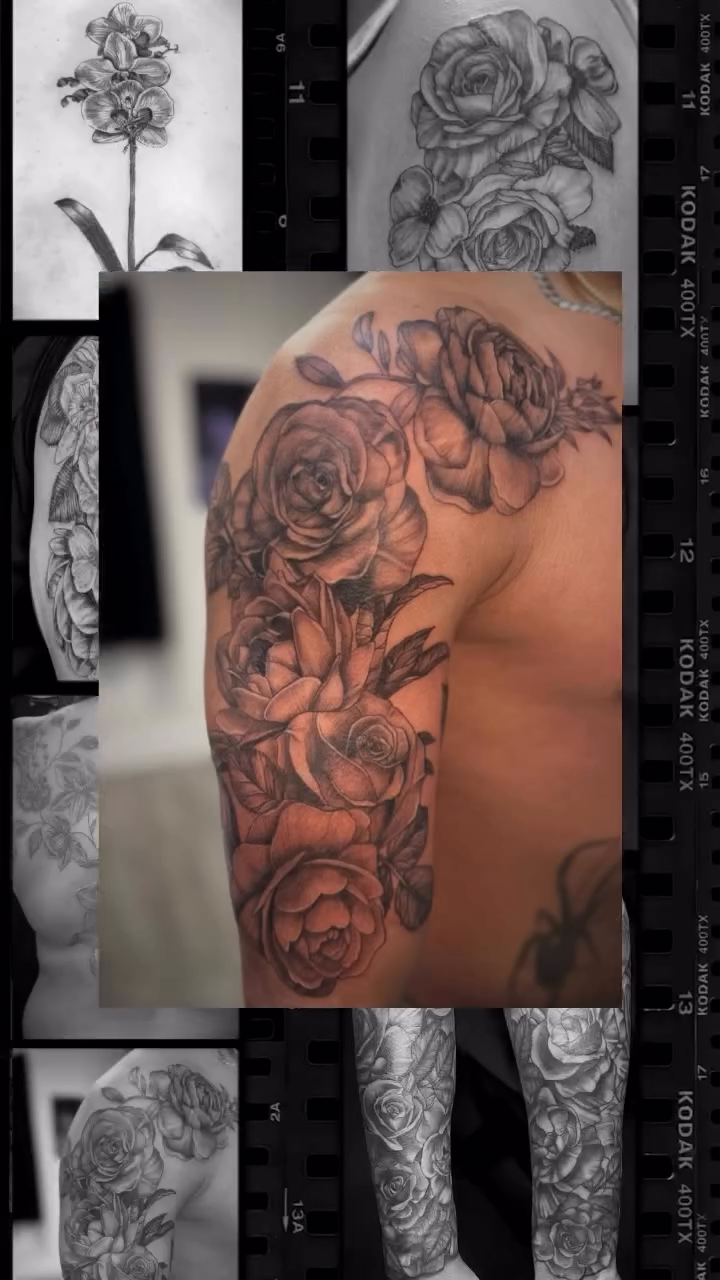 Tattoo by @anyaictattoos — realism, black_and_grey