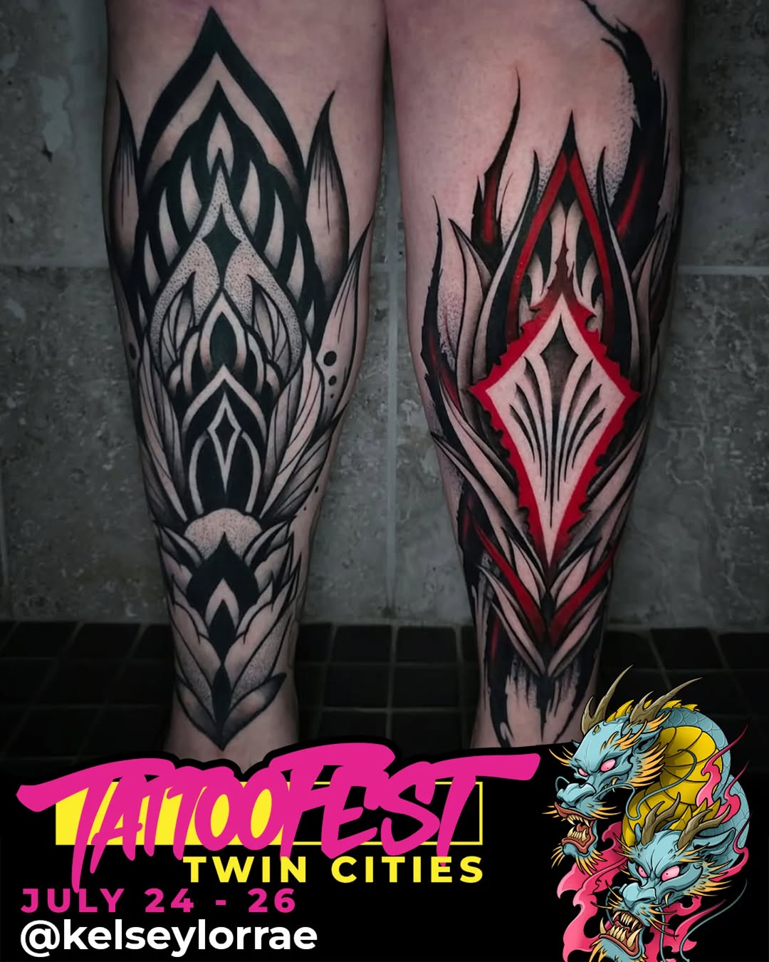 Tattoo by @kelseylorrae β blackwork, dotwork