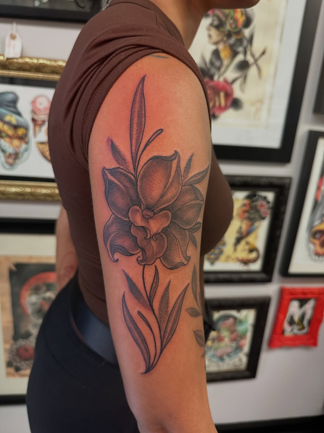 Tattoo by @mialaynetattoo — black_and_grey, fine_line