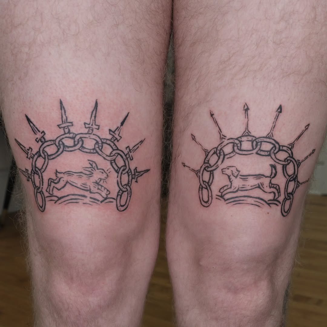 Tattoo by @lipchaktattoo — blackwork, illustrative