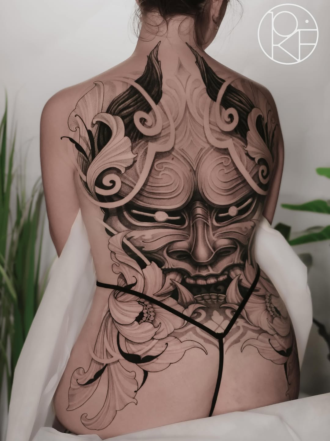 Tattoo by @abcd_tattoo — japanese_irezumi, black_and_grey