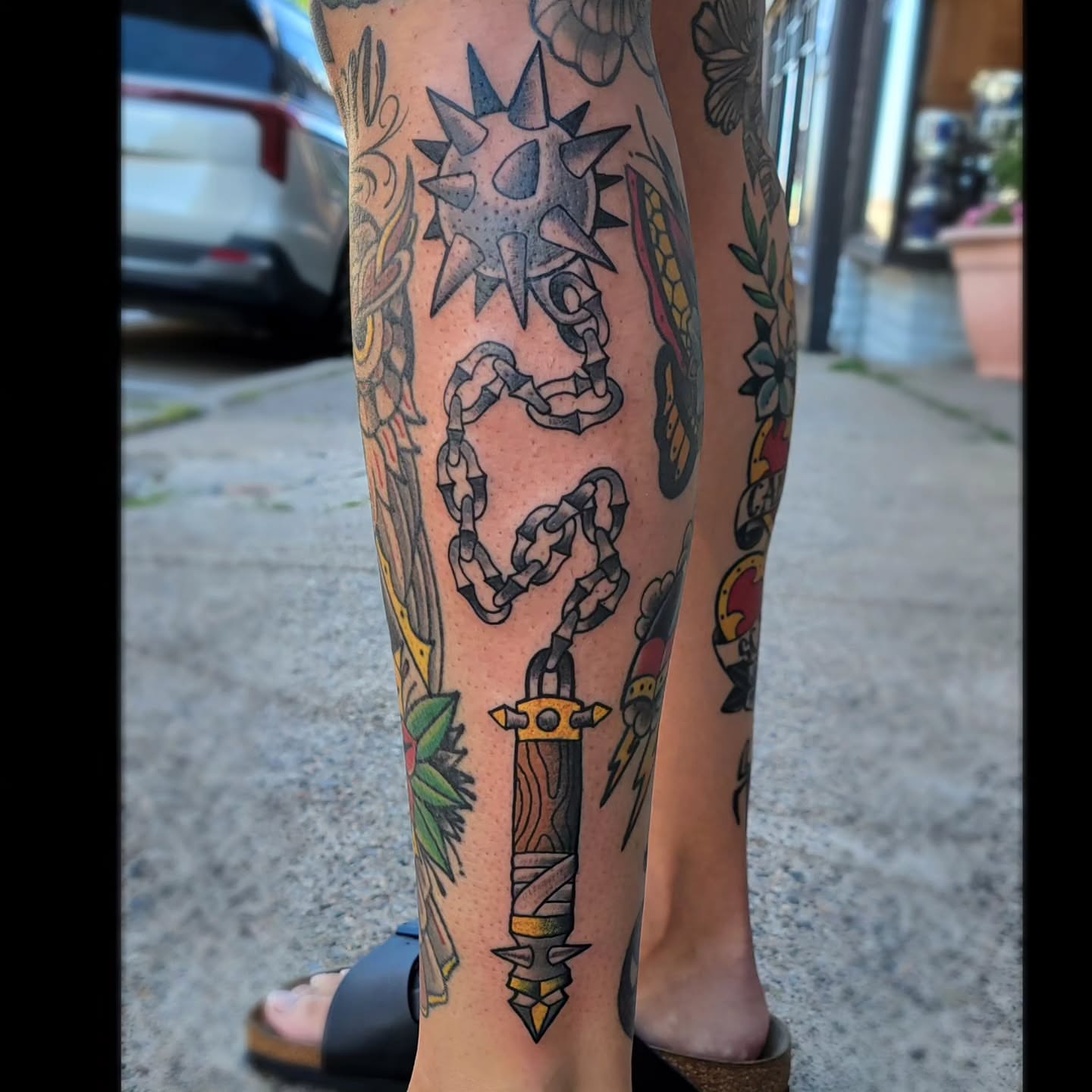 Tattoo by @tattooistgus — american_traditional, geometric