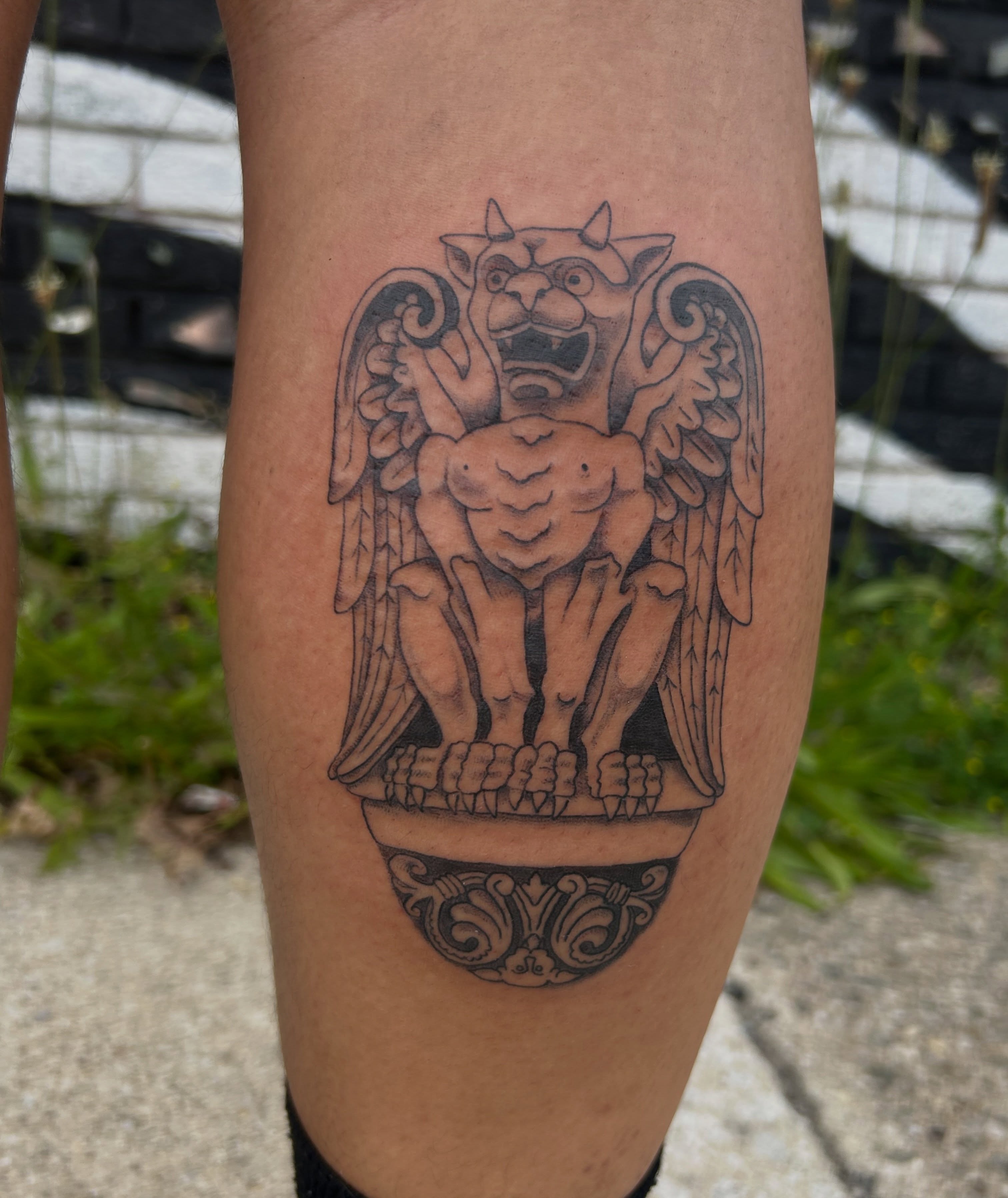 Tattoo by @erica_peebus_art — black_and_grey