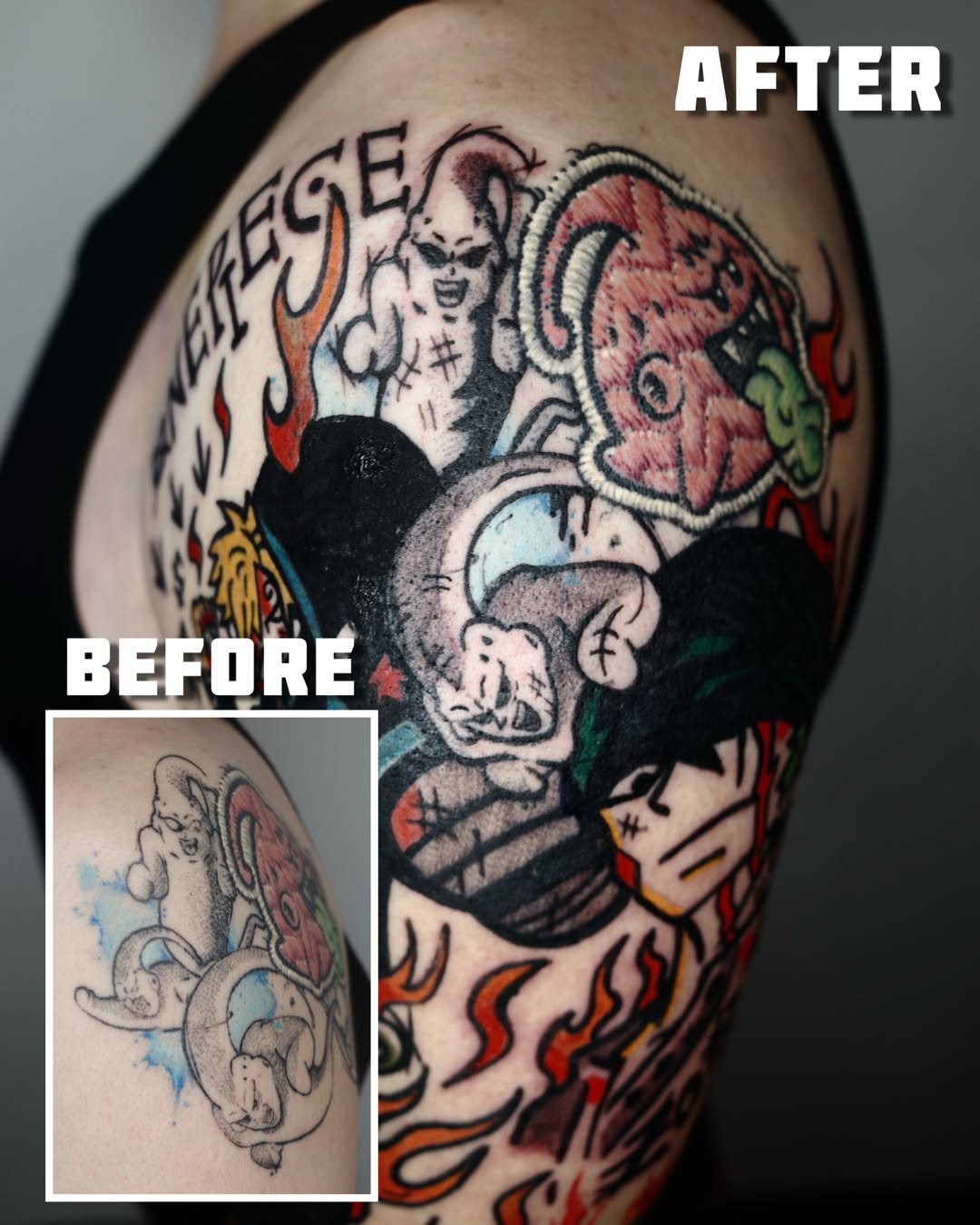 Tattoo by @takuu_tattoo — american_traditional, japanese_irezumi
