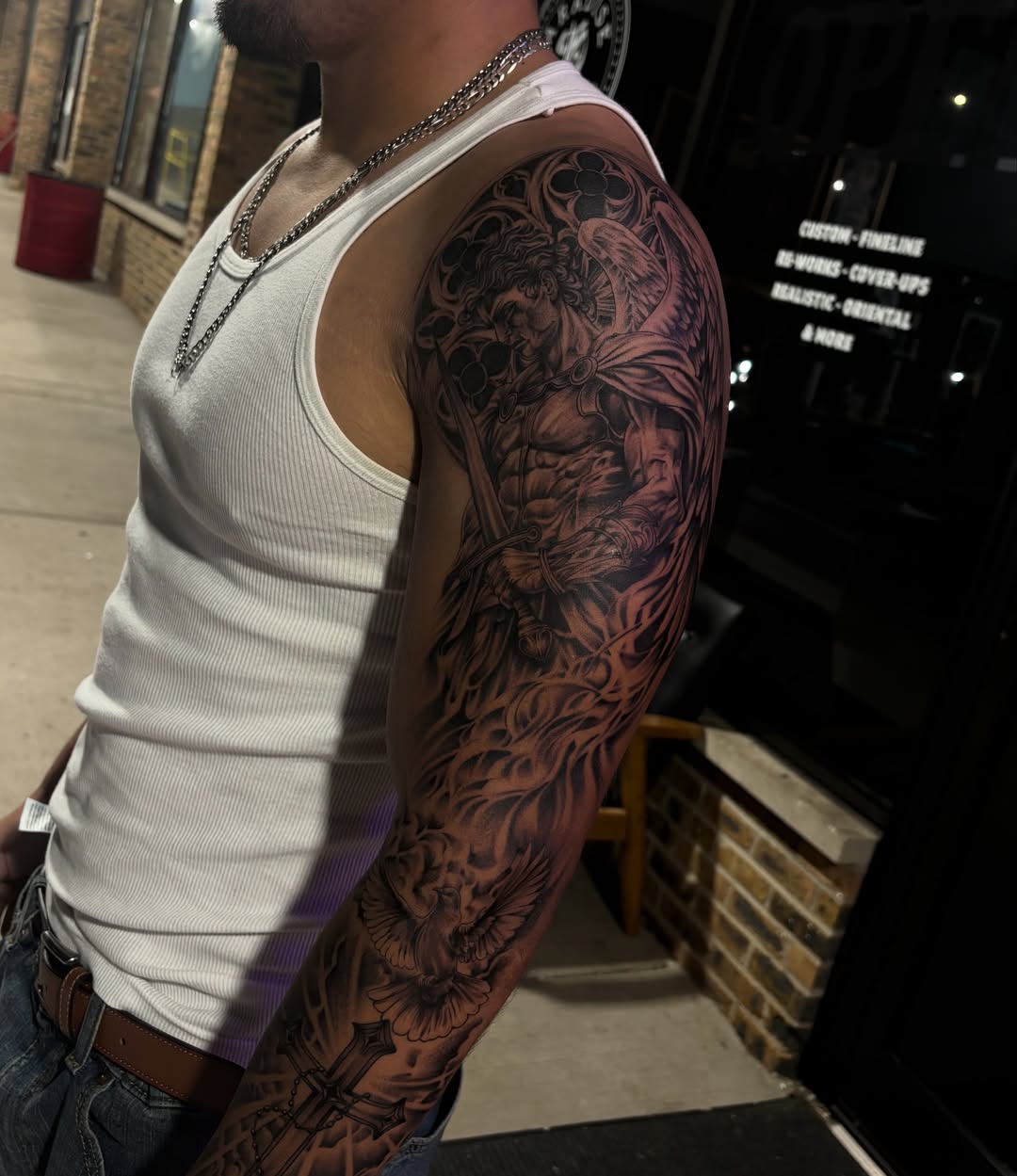Tattoo by @blessedbychapo — realism, black_and_grey