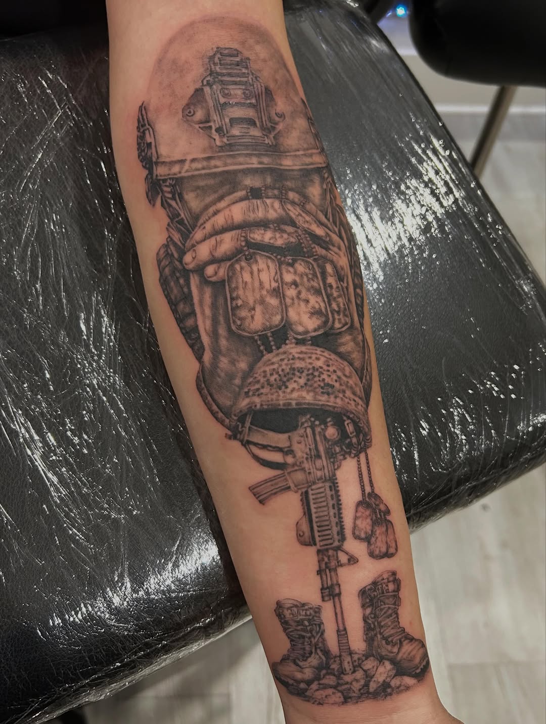 Tattoo by @jbtattooartistry — realism, black_and_grey