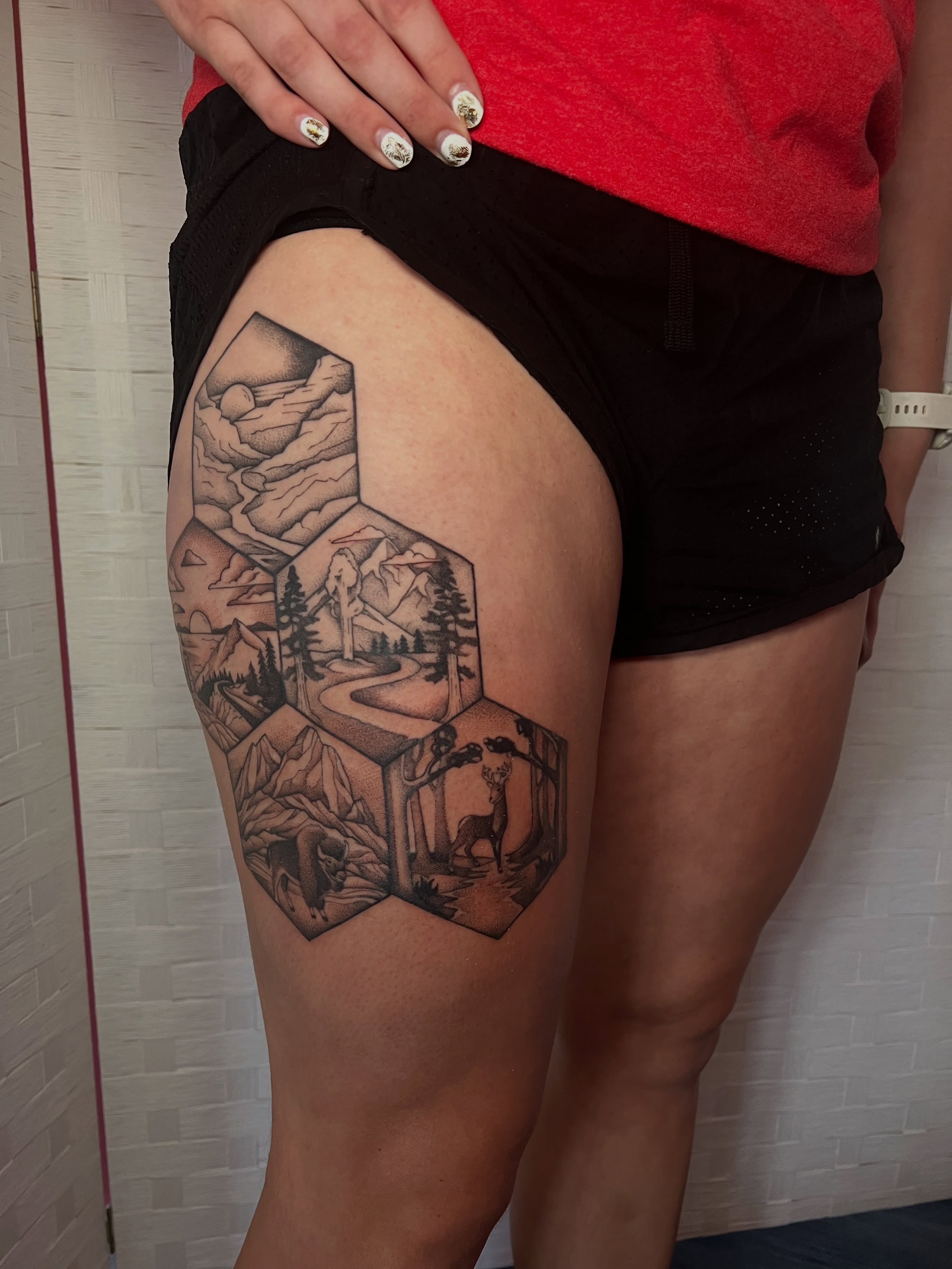 Tattoo by @laurenkelleetattoos — black_and_grey, realism