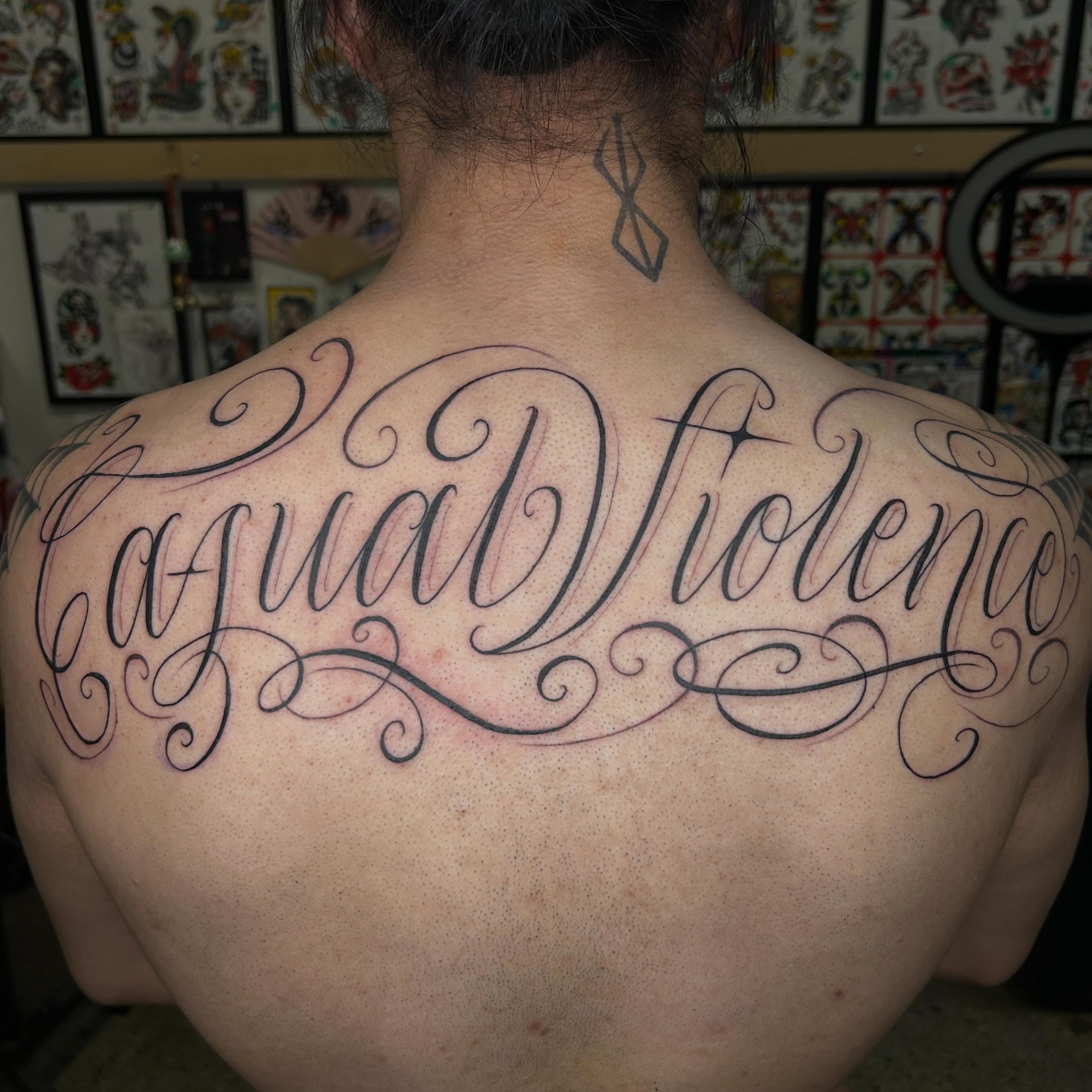 Tattoo by @salchichatattoos — lettering_script