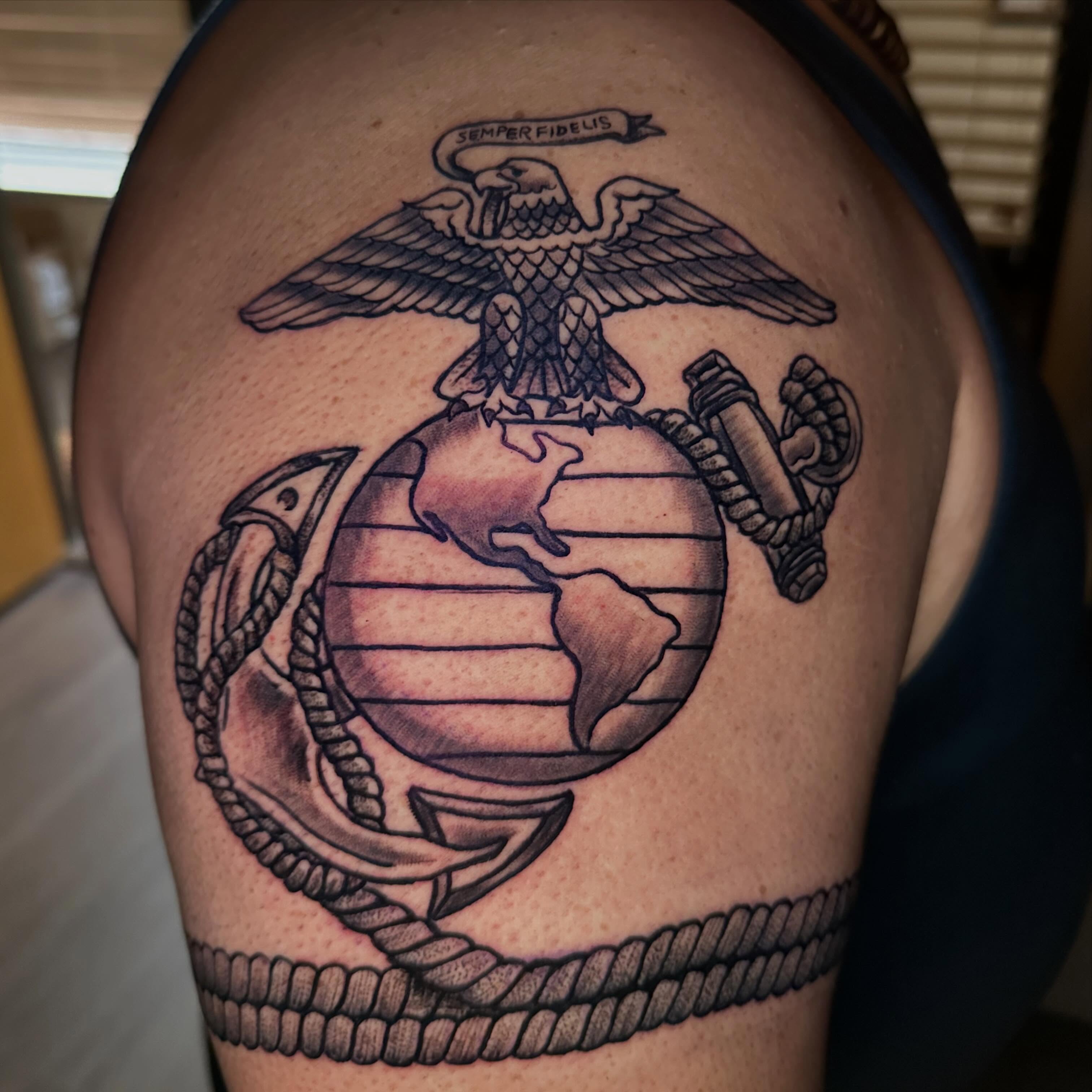 Tattoo by @mr_broke — black_and_grey