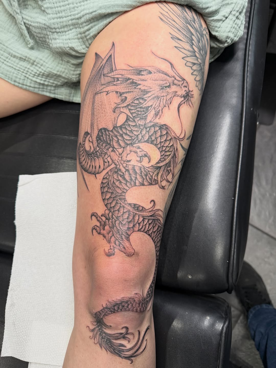 Tattoo by @davepotavin — japanese_irezumi, black_and_grey