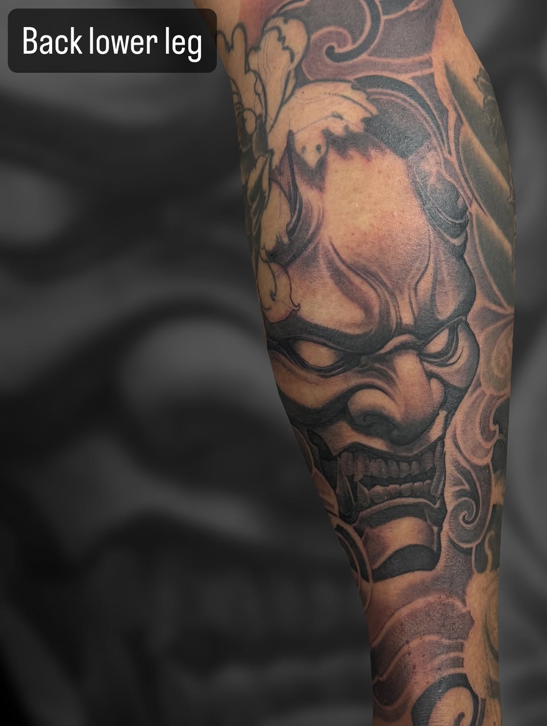 Tattoo by @iamelvistattoo — japanese_irezumi, black_and_grey