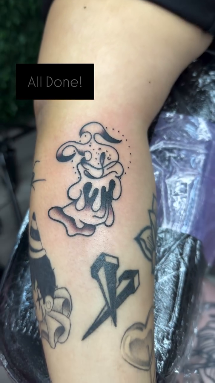 Tattoo by @ashytatty — blackwork