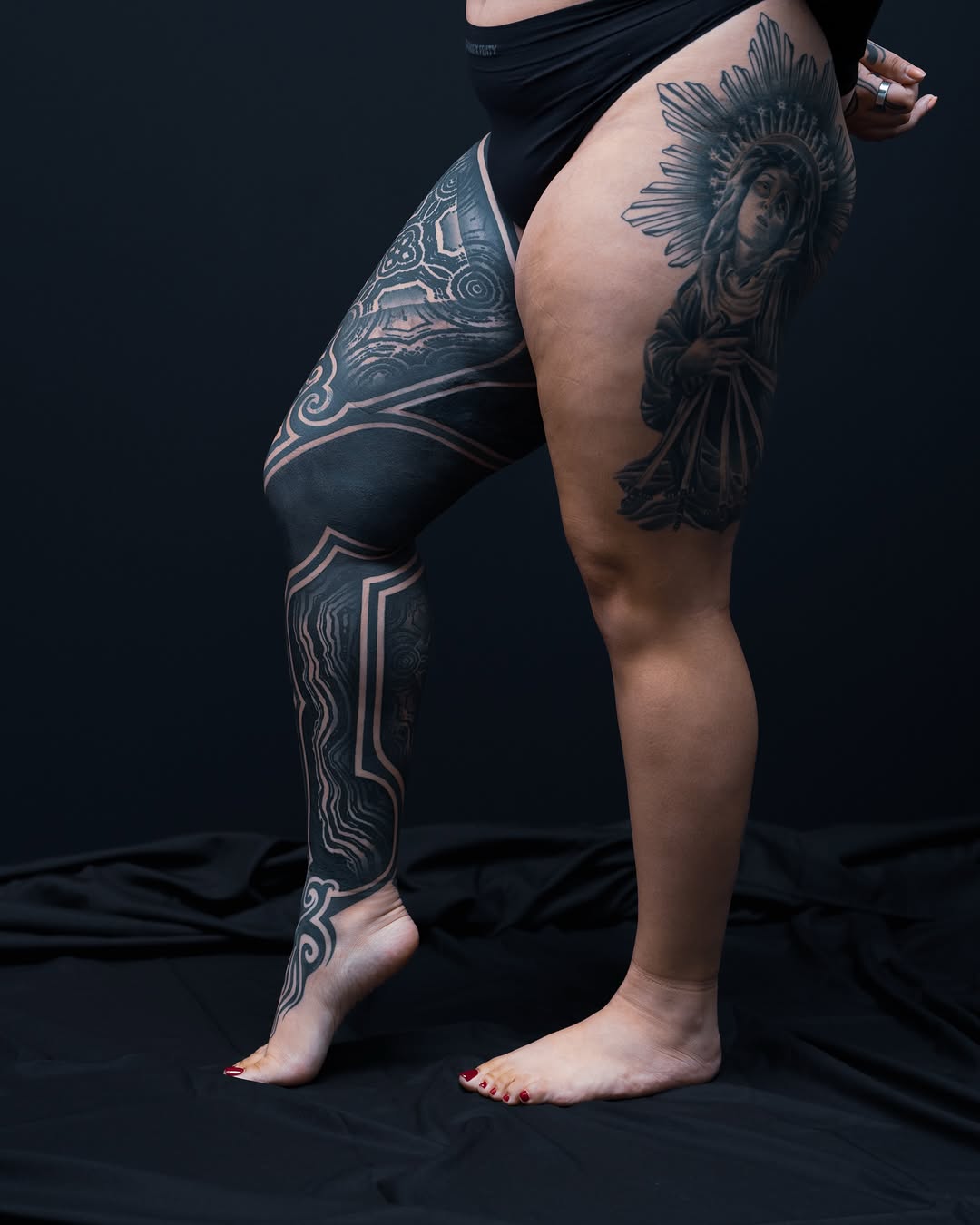 Tattoo by @katiemizuno — blackwork, black_and_grey