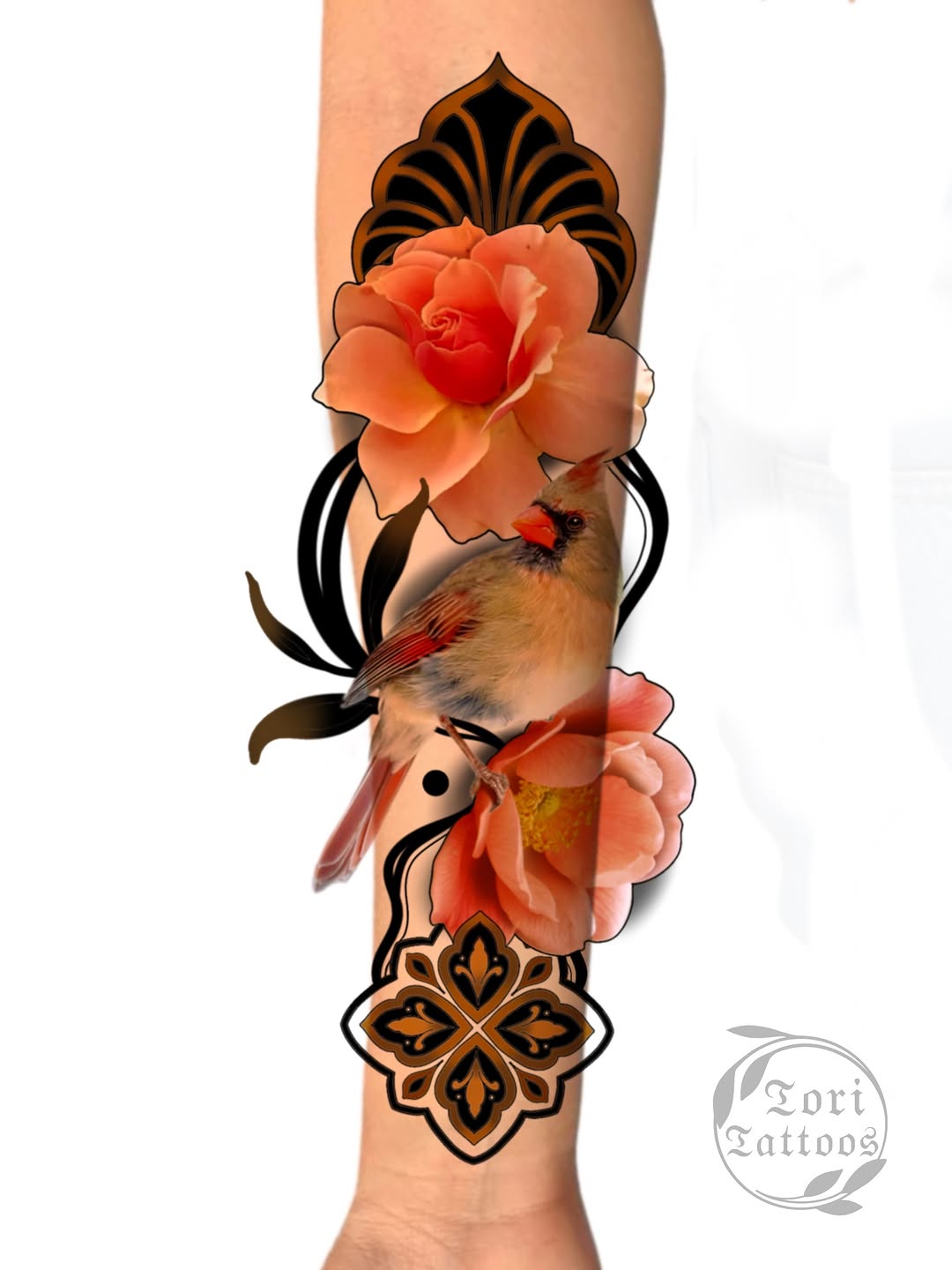 Tattoo by @toritattoos — realism, ornamental
