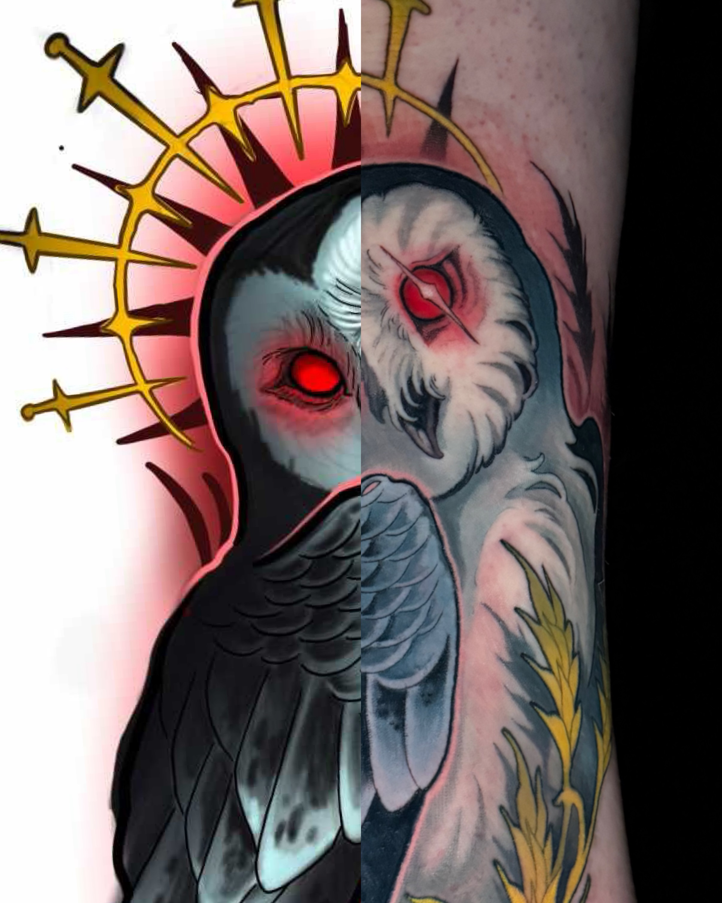 Tattoo by @krissy.carnage — dark_realism