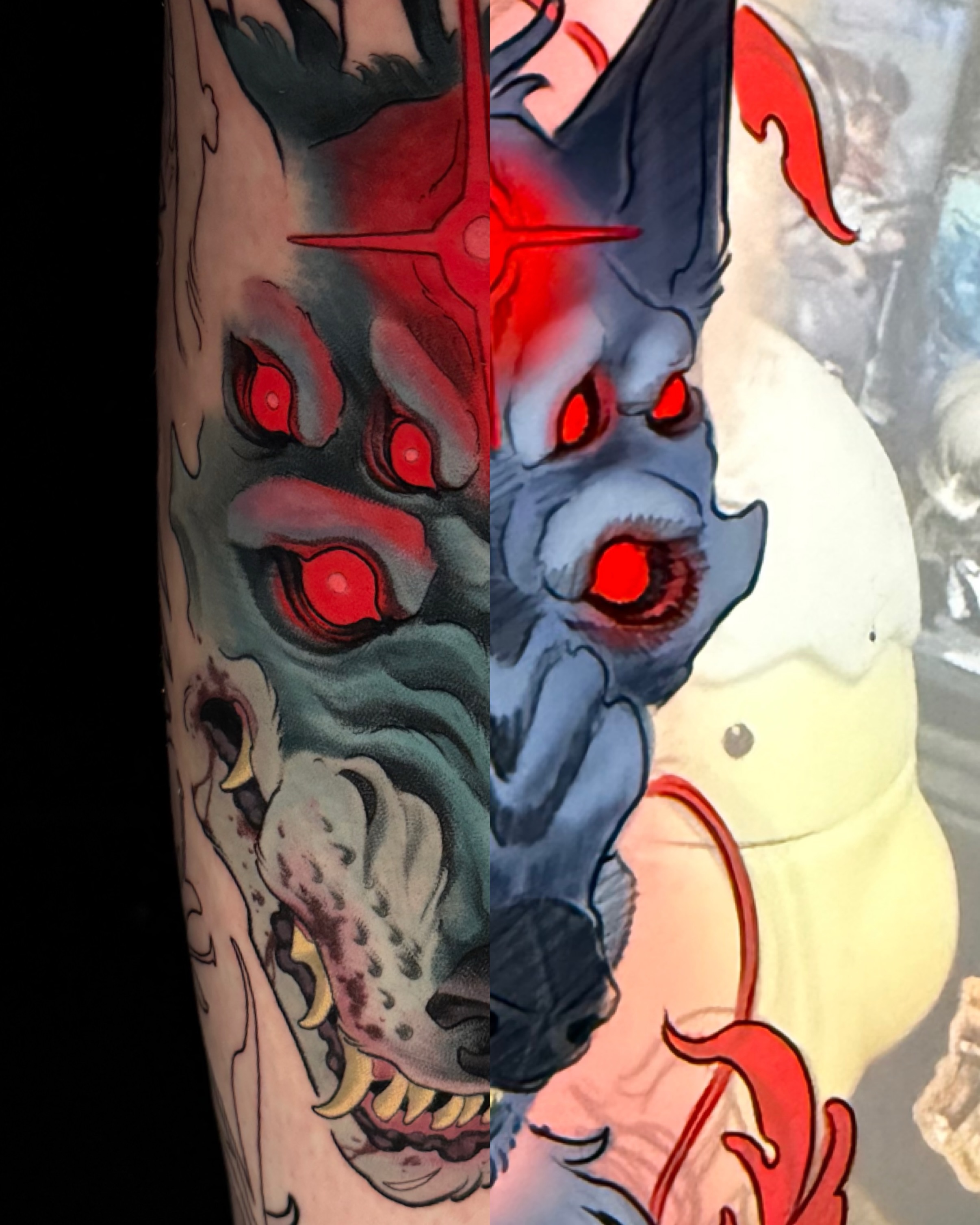 Tattoo by @krissy.carnage — dark_realism